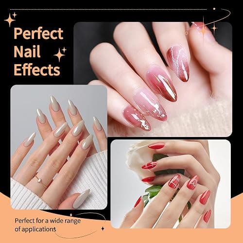 SITELENABY Almond Nail Tips,Soft Gel Almond X Press On Nails,300PCS Acrylic Nail Tips Half Cover Clear Gel Press on Flase Nail Tip for Extension 12Sizes thumbnail 3