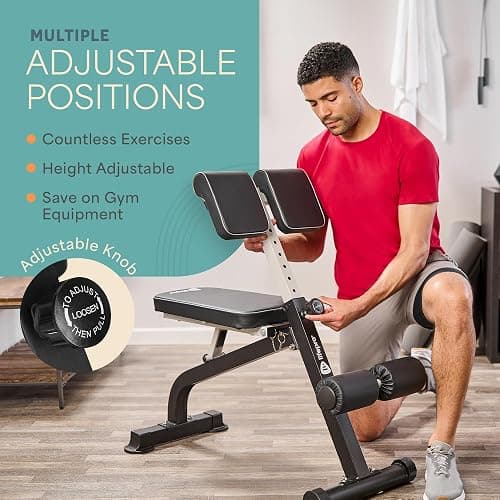 LifePro SculptTrainer Roman Chair with 330 lb Capacity — Incline Adjustable Hyperextension Bench for All-in-One Body Workout — Foldable Home Gym Back Extension Machine for Glutes, Core & Lower Back thumbnail 3