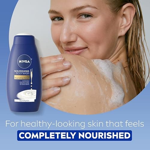 NIVEA Skin Care Set For Her, Nourishing Body Wash, Moisturizing Body Lotion, Lip Balm Stick with Shea Butter, & Hand Cream, 4 Piece Gift Set thumbnail 4