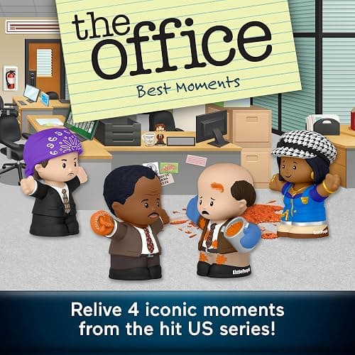 Little People Collector The Office Best Moments from US TV Show Special Edition Set for Adults & Fans in Display Box, 4 Figures thumbnail 3