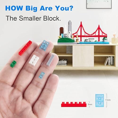 LUKHANG San Francisco Skylines Building Set Model Kit - Engaging Architecture Gift for Kids & Adults, Micro Mini Blocks, 1610pcs+ | Aesthetically Pleasing, Fun & Compact thumbnail 4