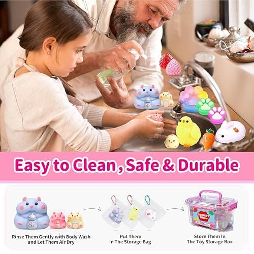 12Pack Taba Squishy Toys Kit -Squishy Fun Box- Squishy Fidget Squeeze Toys | taba Squishy Party Favors for Kids 8-12,cute Squishies Stress Relief Toys for Girls 6-8-10-12 Year Old Girls Birthday Gifts thumbnail 8