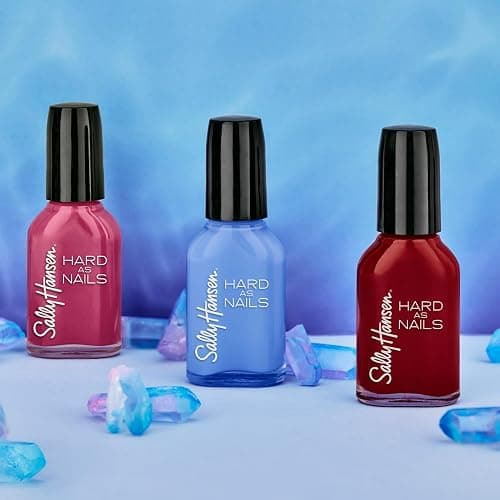 Sally Hansen Hard as Nails, Garnet Attention, Long Lasting, Chip Resistant, Opaque, Shiny Red Nail Polish thumbnail 5