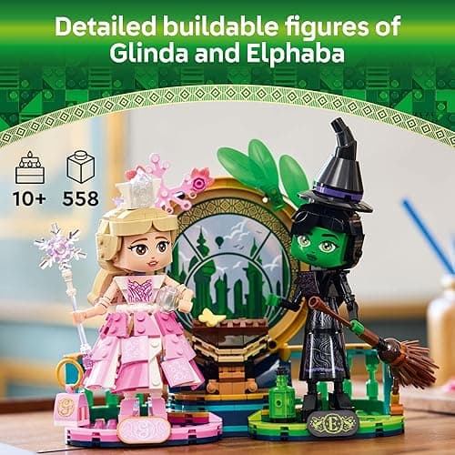 LEGO Wicked Elphaba & Glinda Figures Building Toys - Wicked Toys for Kids, Girls & Boys, Age 10+ - Buildable Wicked Dolls - Birthday Gift Idea - 75682 thumbnail 2