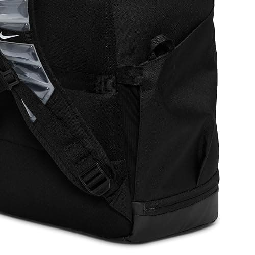 Nike, Unisex, Varsity Elite Backpack (32L), Black/Black/Metallic Silver, One Size thumbnail 5