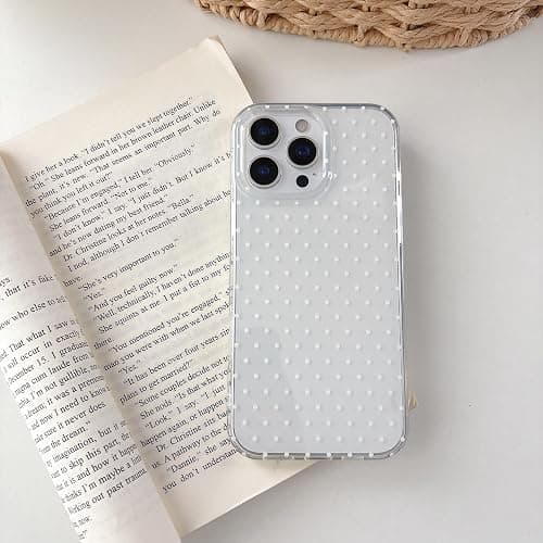 QLTYPRI Cute Phone Case for iPhone 13/iPhone 14 Case Polka Dot Fashion Aesthetic Design for Women Girls, Slim TPU Shockproof Protective Phone Cover for iPhone 13/14 - Clear thumbnail 7