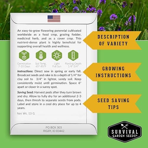 Ultimate Medicinal Herb Seeds Variety Pack – 36 Heirloom Non-GMO Healing Herbs for Planting | Wellness & Apothecary Garden Kit for Herbalists, Homesteaders – Survival Garden Seeds (28,000+) thumbnail 5