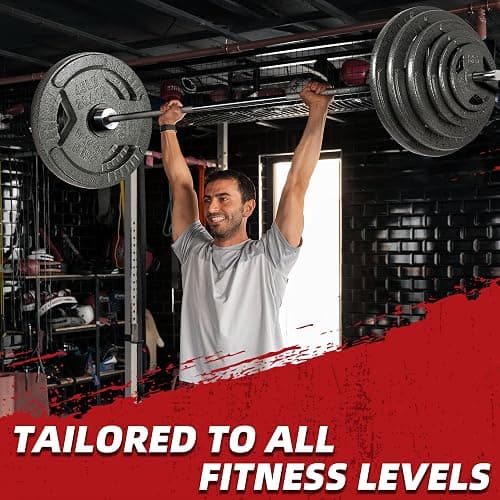 Cast Iron 1-Inch Standard Weight Plate for Strength Training & Weightlifting, Multiple Weights Available thumbnail 5
