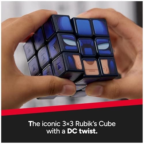Rubik’s Cube, Batman & Joker Cubers, Amazon Exclusive 2-Pack, DC Comics Collectible Fidget Toy & Desk Decor, Challenging Brain Teaser for Fans of Batman Toys, for Ages 8 & Up thumbnail 3