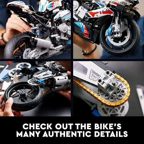 LEGO Technic BMW M 1000 RR 42130 Motorcycle Model Kit for Adults, Build and Display Set with Authentic Features, Motorcycle Gift Idea thumbnail 3