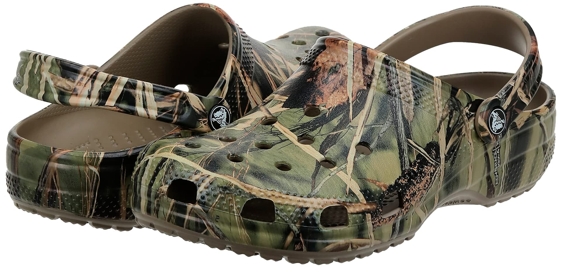 Crocs unisex-adult Classic Realtree Clog - 6 Women/4 Men - Khaki thumbnail 2