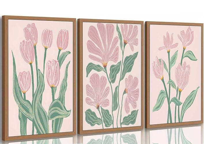 Flower paintings - Image 1