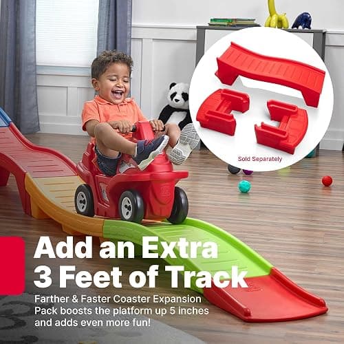 Step2 Up and Down Roller Coaster Toy for Kids, Ride On Push Car, Indoor, Outdoor Playset, Toddlers Ages 2, 5 Years Old, Compact Storage, Max Weight 50 Lb., Multicolor thumbnail 13