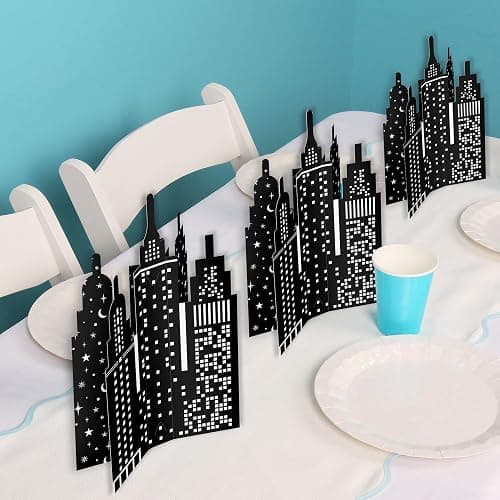 Big Dot of Happiness 3D Nighttime City Skyline Centerpiece Table Decorations, Freestanding New York Party Decor, Prom or Birthday Party Centerpieces - 8 Count thumbnail 5