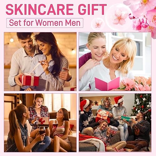 9PC Sakura Skin Care Set for Teen Girls, Japanese Skincare Gift Kit | Sakura skin care gift kit with cleanser, serum, cream, sunscreen, brush, headband, hair tie, card & bag for teen pamper thumbnail 7