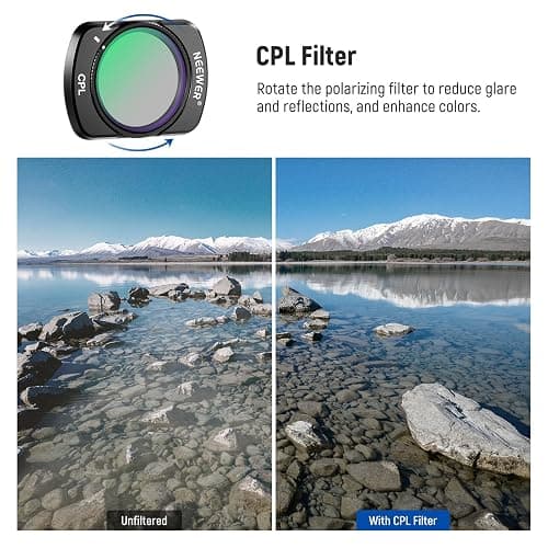 NEEWER HD CPL ND16 ND64 ND256 Filter Kit Compatible with DJI OSMO Pocket 3 Creator Combo Accessories Magnetic Action Camera Neutral Density Polarising Filter Optical Glass Aluminum Frame thumbnail 4