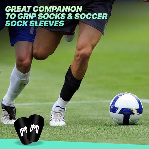MediCaptain MiniGuards - Mini Shin Guards for Soccer Players - Tiny Shin Pads for Men, Women, Teens - Miniature Shin Guards 3.9 x 2.4 inch - Perfect for High Level Soccer Athletes thumbnail 4