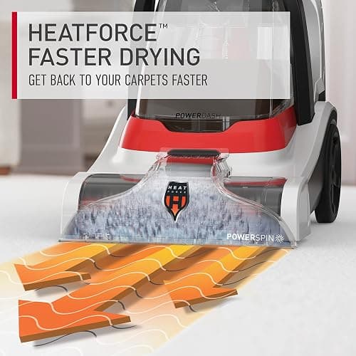 Hoover PowerDash Pet+ Compact Carpet Cleaner Machine, Lightweight Carpet Shampooer Machine, Pair with a Hoover Carpet Cleaner Solution for a Bright, Refreshed Home thumbnail 4