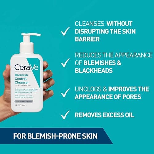 CeraVe Blemish Control Face Cleanser with 2% Salicylic Acid & Niacinamide for Blemish-Prone Skin 236ml thumbnail 2