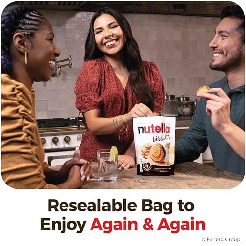 Nutella Biscuits, Hazelnut Spread With Cocoa, Sandwich Cookies, 20-Count Bag (Pack of 3) thumbnail 7