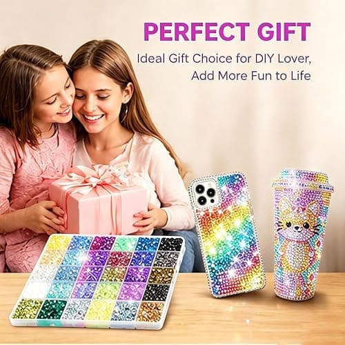 Bedazzling Kit 72 Colors 72000PCS Jelly Bedazzled Kits, 3mm Flatback Gems for Bedazzling, Bedazzler with Tools & 3 B-7000 Glues, All-in-One Bedazzle Kit for DIY Crafts & Party Decorations thumbnail 8