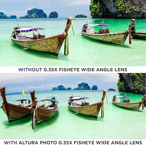 Altura Photo 58MM 0.35x Fisheye Wide Angle Lens (w/Macro Portion) for DSLR Cameras EOS Rebel 70D 77D 80D 90D T8i T7 T7i T6i T6s T6 T5i T5 T4i T3i T100 SL1 SL2 SL3 thumbnail 5