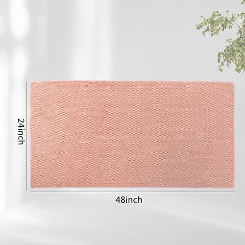 Laojbaba Microfiber Hair Towel Quick Dry Hair Towel Hair Drying Towels Suitable for All Kinds of Hair Ultra Absorbent Long and Thick Hair 24X48inch Lotus Root Pink (1pcs) - Lotus Root Pink - 48.00'' x 24.00'' thumbnail 4
