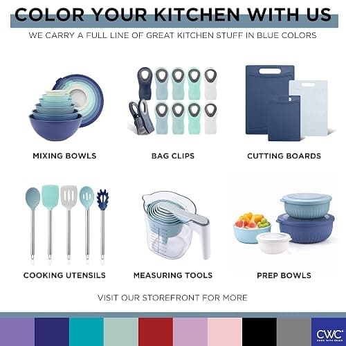 COOK WITH COLOR Glass Measuring Cups - Ideal for Cooking and Baking, Blue - Blue thumbnail 9