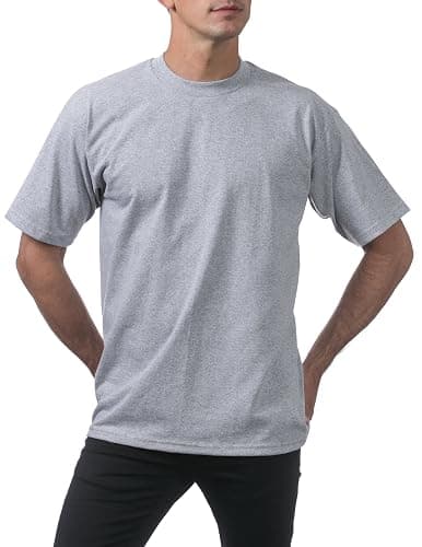 Pro Club Men's Heavyweight Cotton Short Sleeve Crew Neck T-Shirt thumbnail 4