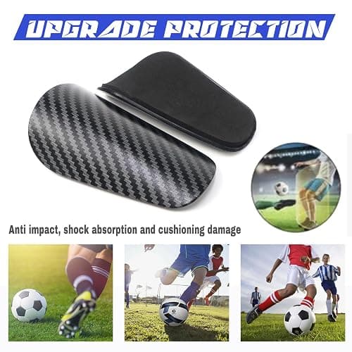 Antoyo Mini Shin Guards Soccer Kids,Small Protective Gear with Fixed Straps | 2 Pairs Small Tiny Shin Pads Match Equipment Protective Tiny Shin Guards Soccer for All Ages thumbnail 7