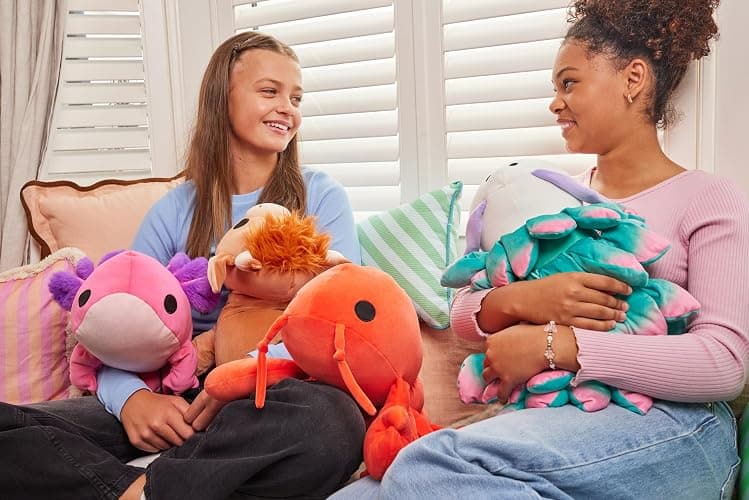 Hug-A-Lumps Hippo Harley by ZURU, Medium, 3.3 lbs, Cuddly Squishy Weighted Plush, Sleeping Pillow Plush, Stuffed Animal (Hippo) thumbnail 6
