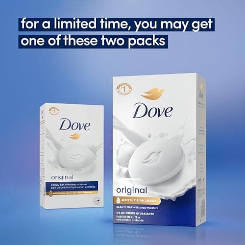 Dove Beauty Bar Soap Original 8 Count for Soft, Smooth Skin, with 1/4 Moisturizing Cream 3.75 oz thumbnail 3