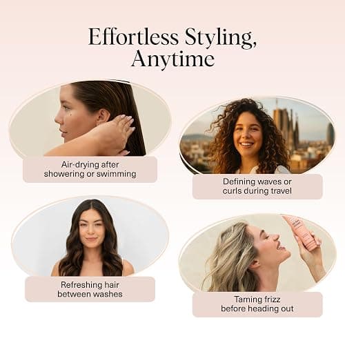 Kitsch Smoothing Air Dry Cream for Hair – Frizz Control Hair Care Product with Castor Oil & Coconut Oil – Weightless Styling Cream - Enhances Natural Texture Appearance | Ideal Gifts for Women – 5 oz thumbnail 6