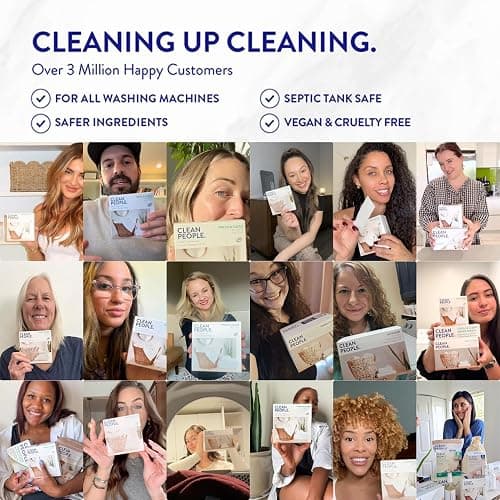 The Clean People Laundry Detergent Pods - Hypoallergenic Laundry Pods - Ultra Concentrated, Recyclable Packaging, Stain Fighting - Sweet Petals, 96 Pack thumbnail 3