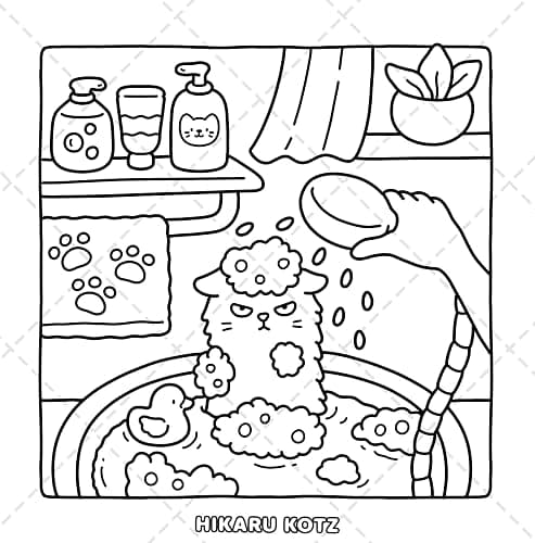 Naughty Cats: Cattitude Coloring Book for Adults and Teens (Cat & Dog Coloring Book) thumbnail 8