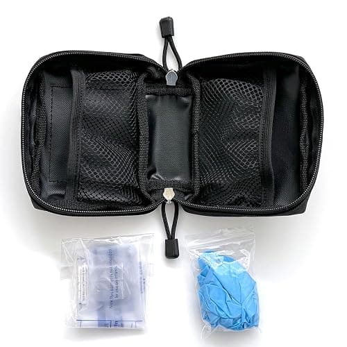 Overdose Emergency Response Kit Belt Pouch | Compact Canvas for Naloxone Kits & First Aid Supplies | Secure Zipper Closure with Carabiner | For Home, Workspaces, Fleet Vehicles - 5"x4.5"x2" thumbnail 4