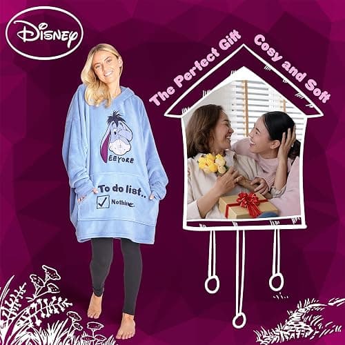 Disney Stitch Blanket Hoodie for Women Warm Fleece Wearable Blanket Stitch Gifts thumbnail 2