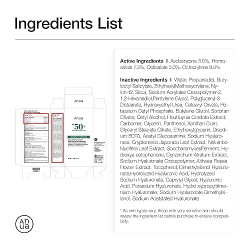 Anua Heartleaf Silky Moisture Mild Sunscreen, Broad Spectrum SPF 50+ with Moisturizing Formula, Lightweight Korean Sunscreen, Natural finish, Vegan, korean skin care 50ml / 1.69 fl. oz. thumbnail 9