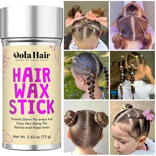 Dolahair Hair Wax Stick - Flyaway Control and Styling Pomade for Kids, Women, and Men - Slick Back Hair Bun Maker and Hair Accessorie for Teen Girls (1 Pack of Wax) thumbnail 3