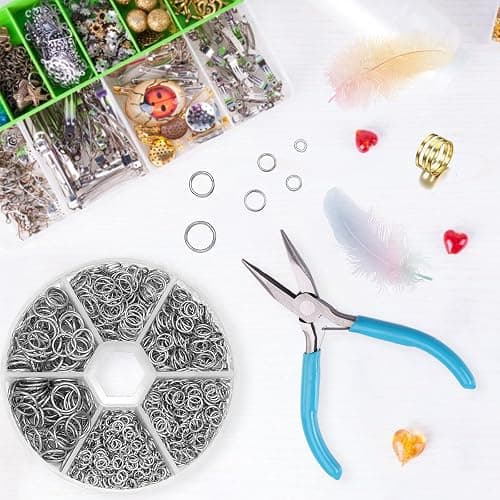 ZYNERY 1500pcs 304 Stainless Steel Open Jump Rings with Jewelry Rings for Jewelry Making Supplies, Jewelry Fix, Wire Wrapping, Crafts thumbnail 2
