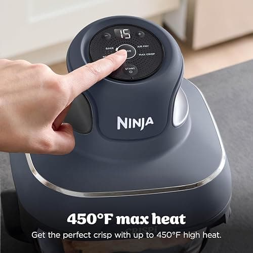Ninja Crispi 4-in-1 Portable Glass Air Fryer Cooking System, 1500W, 4QT & 6-Cup TempWare Glass Containers with Storage Lids, Microwave, Freezer & Dishwasher Safe, Cyberspace Gray, FN101GY thumbnail 15