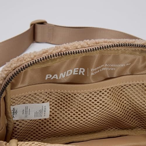 Pander Fanny pack Everywhere Fleece Belt Bag for Women and Men with Adjustable strap Belt, 1L. (Tan) thumbnail 7