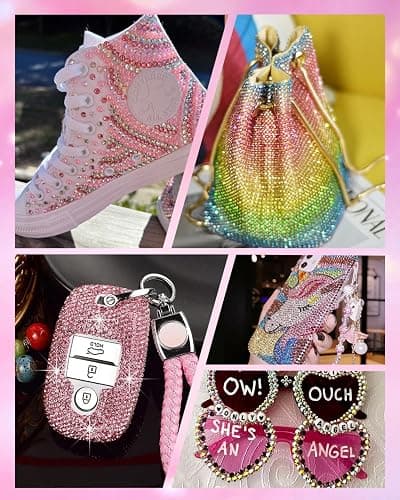 Hasakhi Bedazzling Kit 50000Pcs Rhinestones for Diamond Art 3mm 40 Colors | Bedazzler kit for Tumblers, Crafts, Clothes & DIY Nail Art ,3Pcs B7000 Jewelry Glue, 2PcsTrays,Rhinestone Picker Tool Set thumbnail 4