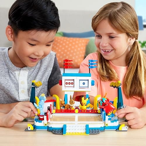 MEGA Pokémon Building Toys Set Training Stadium with 1101 Pieces, 5 Poseable Characters and Battle Play, for Kids thumbnail 2