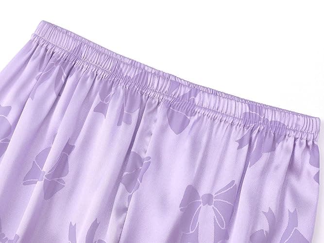 Topgal Satin Pajamas for Girls Coat Style Unicorn & Cat Silky Button Down PJ Set Size 6-16 thumbnail 6