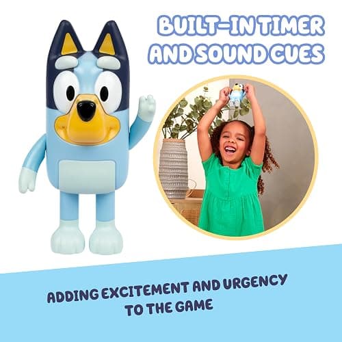 Bluey Game Hide and Seek Figure, Articulated, Musical Kids Figurines with Dance Mode, Interactive Play Toddler Figurine Toys for Ages 3+ thumbnail 7