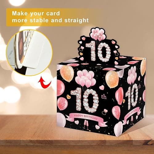 10th Birthday Surprise Gift, Happy Birthday Money Gift for Cash, 10th Birthday Gifts for Boys Girls, Birthday Party Decorations Supplies（with 35PCS Bags） thumbnail 7