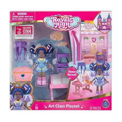 Royale High Art Class Playset - 1 Doll, 6 Accessories - 1 Surprise Water Reveal - Fits Inside Castle Playset - Virtual Item Code Included - Ages 5+ thumbnail 4