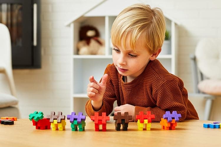PLUS PLUS BIG - Open Play Set - 100 Piece - Basic Color Mix, Construction Building Stem Toy, Interlocking Large Puzzle Blocks for Toddlers and Preschool thumbnail 2