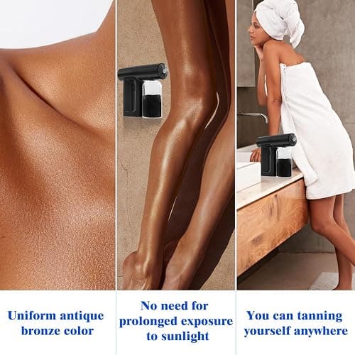 Spray Tan Machine – Melanin-Boost Technology for Faster Darker Tan, Rechargeable & Portable Airbrush System,Suit For Self tanner, Beach, Travel,Salon Tanning thumbnail 2